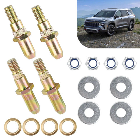 Door Hinge Pin And Bushing Kit Waterproof Metal Door Repair Kit Replacement Pins for 1999 Up GMC Sierra Silverado Chevrolet