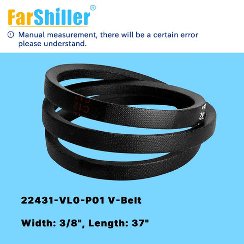 Beefy Drive Belt For Lawn Mower Three Eighths Inch Wide Thirty Seven Inches Long Fits HRR216K9 VKAA HRR216K8 VYAA