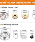 Diagram of 10 Inch Upgrade Steel Weed Eater Trimmer Head With Universal Adapter Kit Rotary Wire Brush Cutter For Stihl Husqvarna
