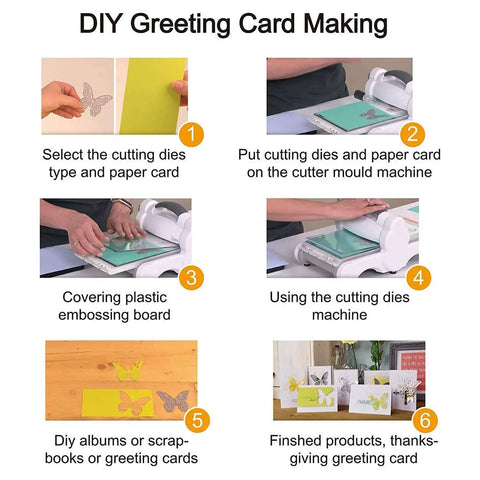 DIY greeting card making steps using Heart Frame Metal Die Cuts Set Of 4 for scrapbooking and card making DIY photo embossing stencils.