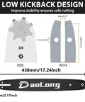 Go To 16 Inch Chainsaw Bar And Chain Kit With Three Eighths LP Pitch And Gauge Point Zero Five Zero Drive Links Fifty Five diagram