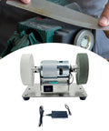 Ziocura Mini Belt Sander, Stainless Steel Bench Grinder With High Power Low Noise Design, compact polishing machine for sharpening tools.
