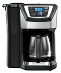 12 Cup Coffee Maker With Built In Grinder And Brew System For Fresh Ground Coffee Every Morning Programmable Auto Start Easy To Use Black Finish