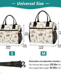 Lunch Bag With Watercolor Cowgirl Desert Mountains Cactus Design Reusable Insulated Cooler Tote Adjustable Shoulder Strap Big 12L