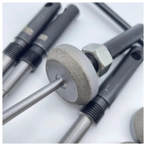 Ultimate 20-38mm Diamond Grinding Wheel Set for Your Auto Garage That Lets You Hack Family Car Valve Seats With High Precision And Durable Grip To Fix Minor Malfunctions All By Yourself Right Now. 20-38mm diamond grinding wheel set with steel shafts