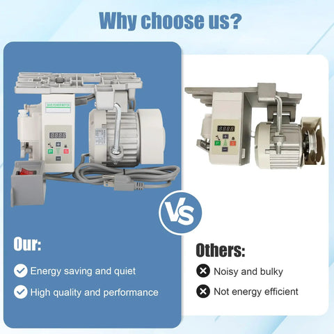 Comparison of Beefy High Torque Servo Sewing Machine Motor With Needle Positioner And Synchronizer, AC110V 750W