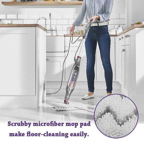 Two Pack Washable Steam Mop Pads Replacements For Genius Lift Away Pro And Pocket Steam Mops 13.5x14 Inches Fits S5002Q S5003A S5003D S6001W S6002 S6003D S3973WM S3973D Reusable And Durable