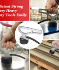 Strong Magnetic Pickup Tool With Release No Power Needed For Easy Release And Lifting Heavy Duty Lift Magnet With Neodymium Power Ergonomic Non Slip Handle shown in use lifting metal debris