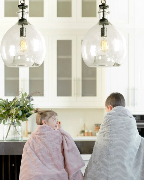 Hand Blown Glass Pendant Lighting For Kitchen Island And Dining Room Modern Farmhouse Globe Ceiling Light 11 Inch