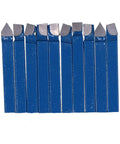 Baxnore 10-piece lathe tools set with blue 1/4-inch shank carbide-tipped bits