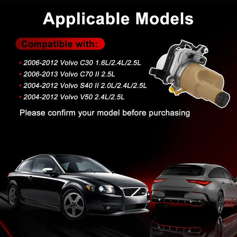 Dead Simple Plug And Play Swap Fits 2004 To 2013 Volvo C30 S40 V50 C70 heavy duty electric power steering pump installed on Volvo cars.