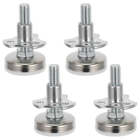 Heavy Duty Adjustable Leveling Feet Set 10Pcs Screw On Table And Chair Levelers For Desks Cabinets And Furniture Legs Galvanized Metal Frame