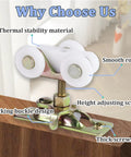 4Pcs Sliding Pocket Door Rollers Assembly For Hardware Kit Replacement With Top Hanger Ideal For Bypass And Closet Doors