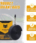 Two Pack 700x28C And 32C Bike Tubes With 48Mm FV Presta Valve For 700C Road Bikes, Reinforced Sidewall, packaging and product details