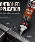Kick Bigger Gaps With This High Temp Rtv Silicone Sealant Perfect For Oven Panel And Appliance Repair That Handles Extreme Heat Like A Boss To Keep Your Kitchen Cool at edge and seam application.