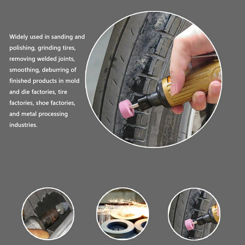 Heavy Duty Straight Pneumatic Die Grinder Built Tough With Machined Steel Core Shop Ready For Job Site Grinding tasks on tire
