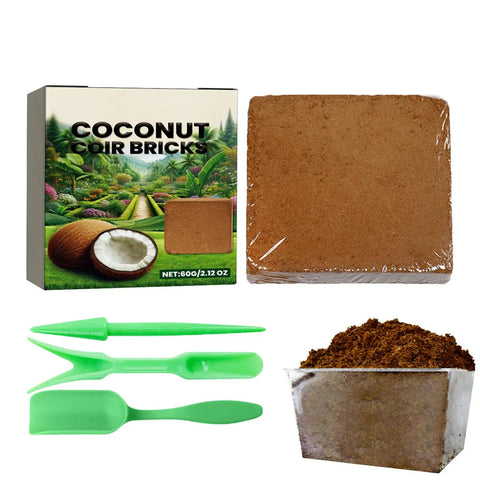 Pro Grade Compressed Coir Potting Soil For Indoor And Outdoor Plants With pH Balanced Blend Boosts Drainage And Airflow