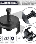 Heavy Duty Harmonic Balancer Puller Kit For Crank Pulley Removal With A Zero Hassle Clip Grip. Carbon steel, durable, anti-corrosion.