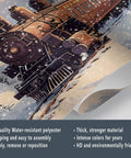 Steam Train Wallpaper Mural For Living Room And Bedroom Large 79 By 55 Inch Not Peel And Stick Vintage Locomotive Poster Detail