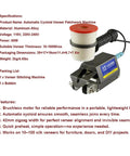 Pro Level Handheld Cycloid Veneer Stitching Machine With 60W Power And Heavy Duty Steel Body For Crisp Wood Panel Patchwork, shown from side.
