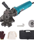 Heavy Duty 800 Watt Portable Rebar Cutter Handheld Cold Saw For Steel Pipe Cutting Machine with accessories and cutting blade.
