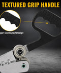 Textured grip handle of Handheld Metal Plate Cutter for Quick Clean Cuts No Power Needed Portable Sheet Metal Cutter