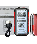 Pro Grade USB Rechargeable Digital Multimeter With 6000 Counts, Auto Range Display, Double Fuse Protection, True Accuracy, testing tools