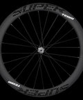 Classic PRO Light 50mm Carbon Disc Wheelset for Road Bikes with 36T Ratchet Hub and Ceramic Bearings, front view.