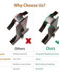 Comparison of heavy duty brick wall clips for outdoor hangs no drill, highlighting 30 lbs capacity and integrated molding.