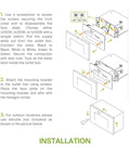 Installation instructions for Recessed Outdoor Step Light Fixture With 3CCT Dusk To Dawn, Motion Sensor, Waterproof ETL Listed, White Finish