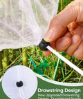 4 Pack Garden Netting Pest Barrier With Drawstring Keeps Tomatoes, Blueberries, Vegetables, And Fruits Safe from birds and bugs