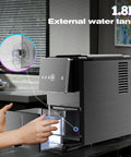 Chewable Nugget Ice Maker For Home And Office, 33 Lbs Per Day, 1.8 L Water Tank, displaying one touch dispensing in kitchen