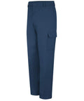 Men's Navy Industrial Cargo Work Pants, breathable 7.5 Oz twill with reinforced seams, ideal for tradesmen.