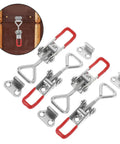 Heavy Duty Adjustable Toggle Latch Clamp 4 Inch Metal Pull Draw Latch with Lock Hole for toolbox and industrial equipment