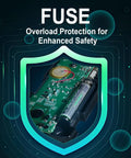 Fuse circuit board of Pocket Size Dope Digital Multimeter With Auto Range For DC And AC Voltage And Current, Resistance.