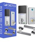 4 In 1 Smart Door Lock With Wi Fi Keyless Entry Fingerprint Scanner Keypad And Remote App Access Easy Direct Fit Installation