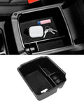 Center Console Organizer for VW Tiguan and Taos 2018 to 2026 in ABS with key and item storage slots installed in car