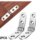180 Degree Folding Flap Concealed Cabinet Hinges Set, 2 Pack, Heavy Duty, shown installed on wooden cabinet door