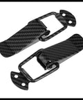 Universal Car Bumper Security Hook Lock Clips Quick Release Fasteners For Trunk Bumpers And Fenders With Carbon Fiber Pattern 105 By 33 mm Durable And Easy Clip On For DIY Projects Two Pack