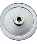 Top view of AB700 3/4 Inch Bore 7 Inch Single Groove Web Sheave V Belt Pulley For A B 5L 4L Belts Motor Pulley, zinc plated steel