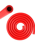 Red 10mm ID Silicone Vacuum Tubing Hose, Five Feet Long, 16mm OD, Beefy Heavy Duty Food Grade Silicone, FDA Compliant, High Heat Resistant
