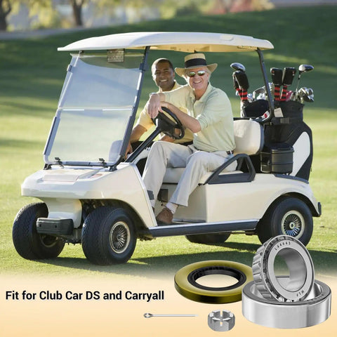 Front Wheel Bearing Hub Rebuild Kit For Ds Carryall Golf Carts Gas Electric Drive Smooth As Silk Oem Replacement 1013135 Two Pack in golf cart.