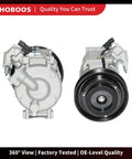 Heavy Duty AC Compressor With Clutch Swap For Acura MDX And Honda Odyssey Pilot 360-degree view of factory-tested unit.