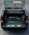 Heavy Duty 10 Inch Gas Struts 60 Lb Force 2 Pack Universal Truck Toolbox Lift Supports shown with dimensions for weight and length.