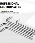 Tamper Proof Torx Screwdriver Kit 9 Piece with pin hole security star bits Cr-V alloy steel metric T10-T50 pro grade