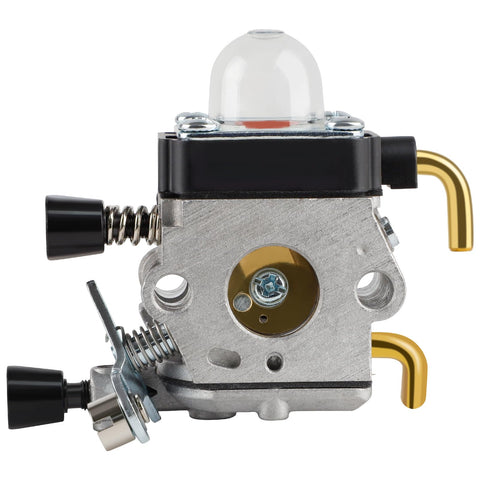 FS55R Carburetor Air Filter Cover for STIHL Trimmers close-up showing metal and plastic components for OEM 4140 120 0612