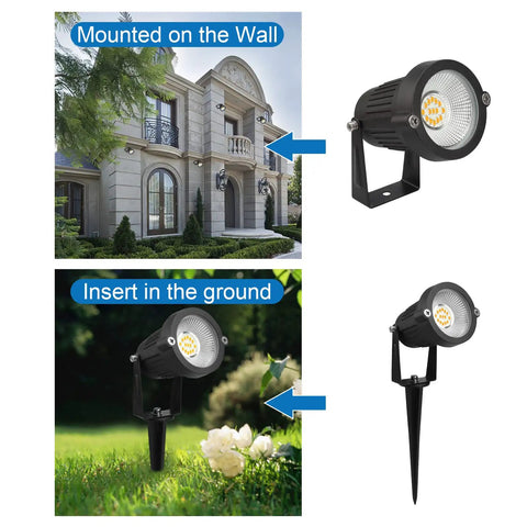 Brighten Your Outdoor Space With A 10 Pack Low Voltage LED Landscape Lights 7W 900LM Waterproof Garden Path Spike Stand Set