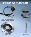 Beefy Hydraulic Rear Disc Brake Caliper Kit With Stainless Steel Rotor And Replacement Pads for dirt bikes and ATVs