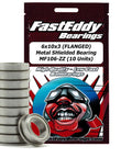6x10x3 Flanged Metal Shielded Bearing MF106-ZZ Pack Of 10 For RC Cars Drones And Hobby Machinery Smooth Low Friction Precision Replacement For Long Lasting Performance, pack of bearings