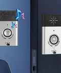 Wireless Intercom Doorbell delivering top tier audio and zero lag signal range for house or office, easy install, two-way audio.